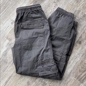 Garage Women's Harlowe Charcoal Parachute Cargo Pant~XS